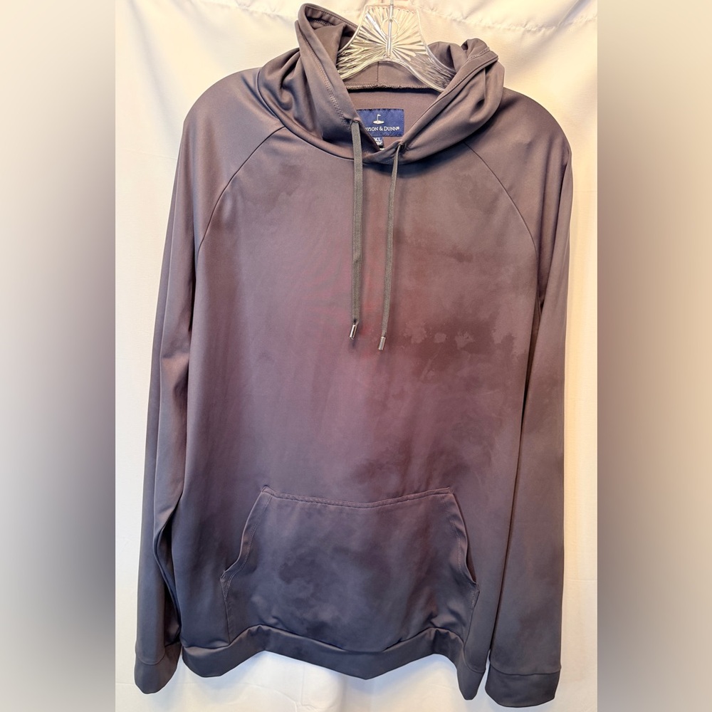 Grayson & Dunn Size XL Splotch Camo Gray Golf Hoodie Sweatshirt Pullover UPF 50+